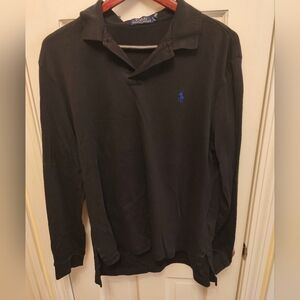 Polo Ralph Lauren Men's Polo Shirt XL Classic Knit Long Sleeve Black